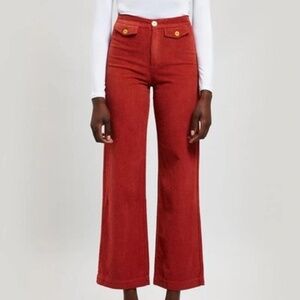Paloma Wool Lagos Corduroy Pant in Red Sz 36